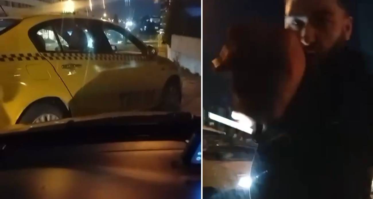 Esenyurt’ta kaçak mesken tutan taksiciler başka bir taksiciye böyle saldırdı