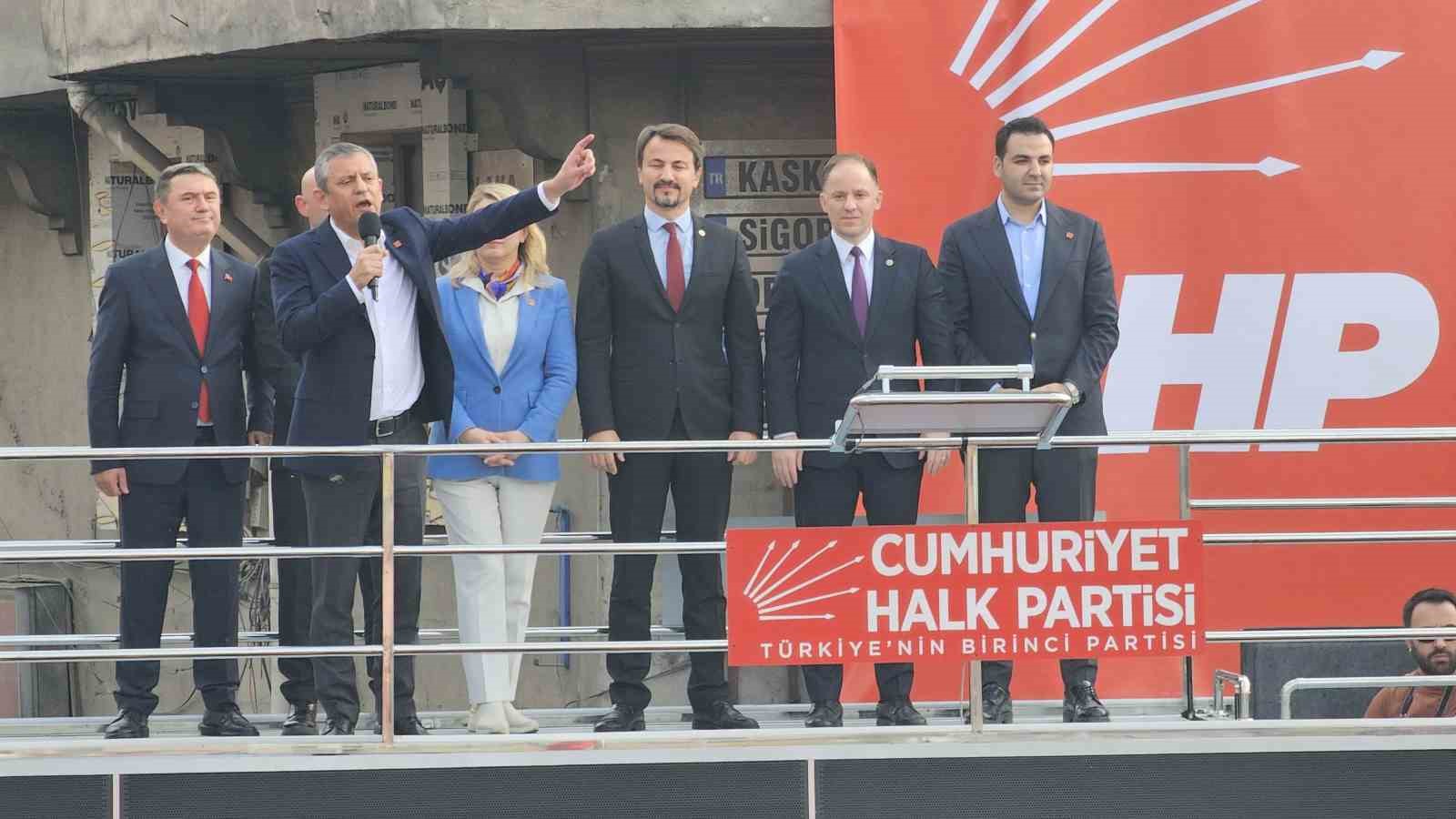 CHP Genel Başkanı Özel, Zonguldak mitinginde konuştu