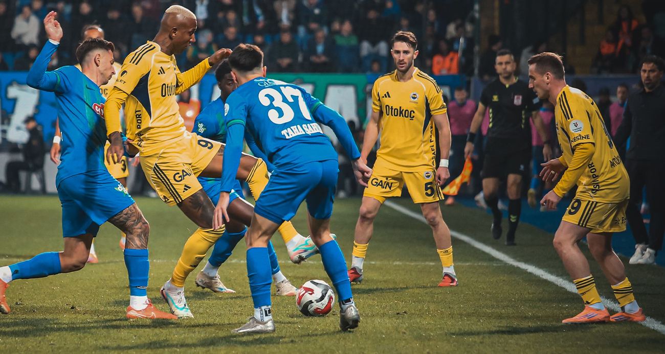 Rize'de gol düellosu! Fenerbahçe'den muhteşem geri dönüş