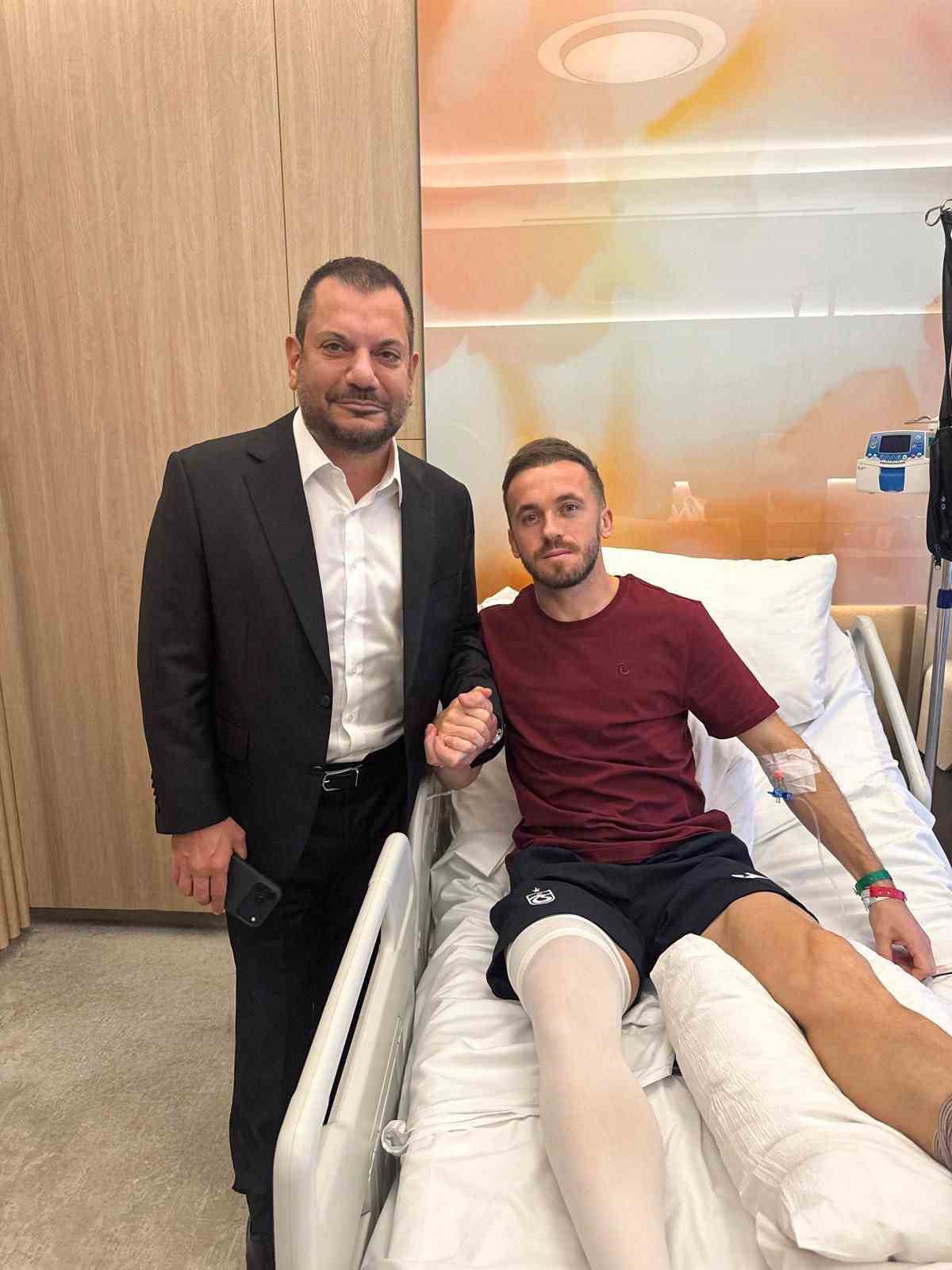 Başkan Ertuğrul Doğan’dan Edin Visca’ya geçmiş olsun ziyareti