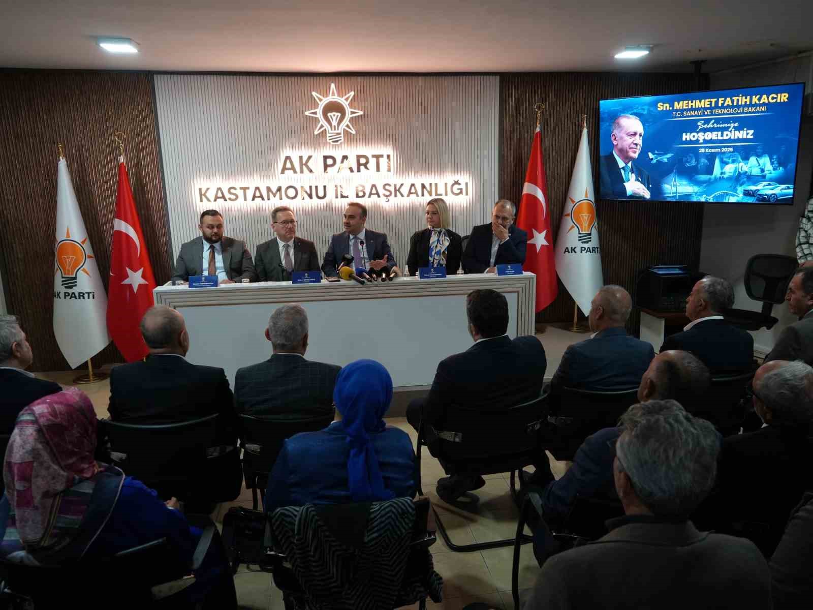 Sanayi ve Teknoloji Bakanı Mehmet Fatih Kacır: 