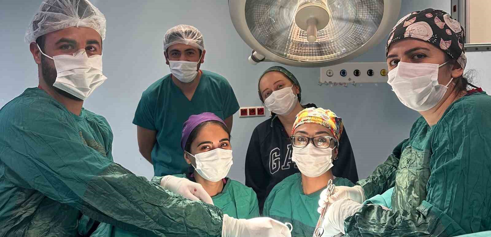 Kağızman Devlet Hastanesi’nde karın kesisi ameliyatı