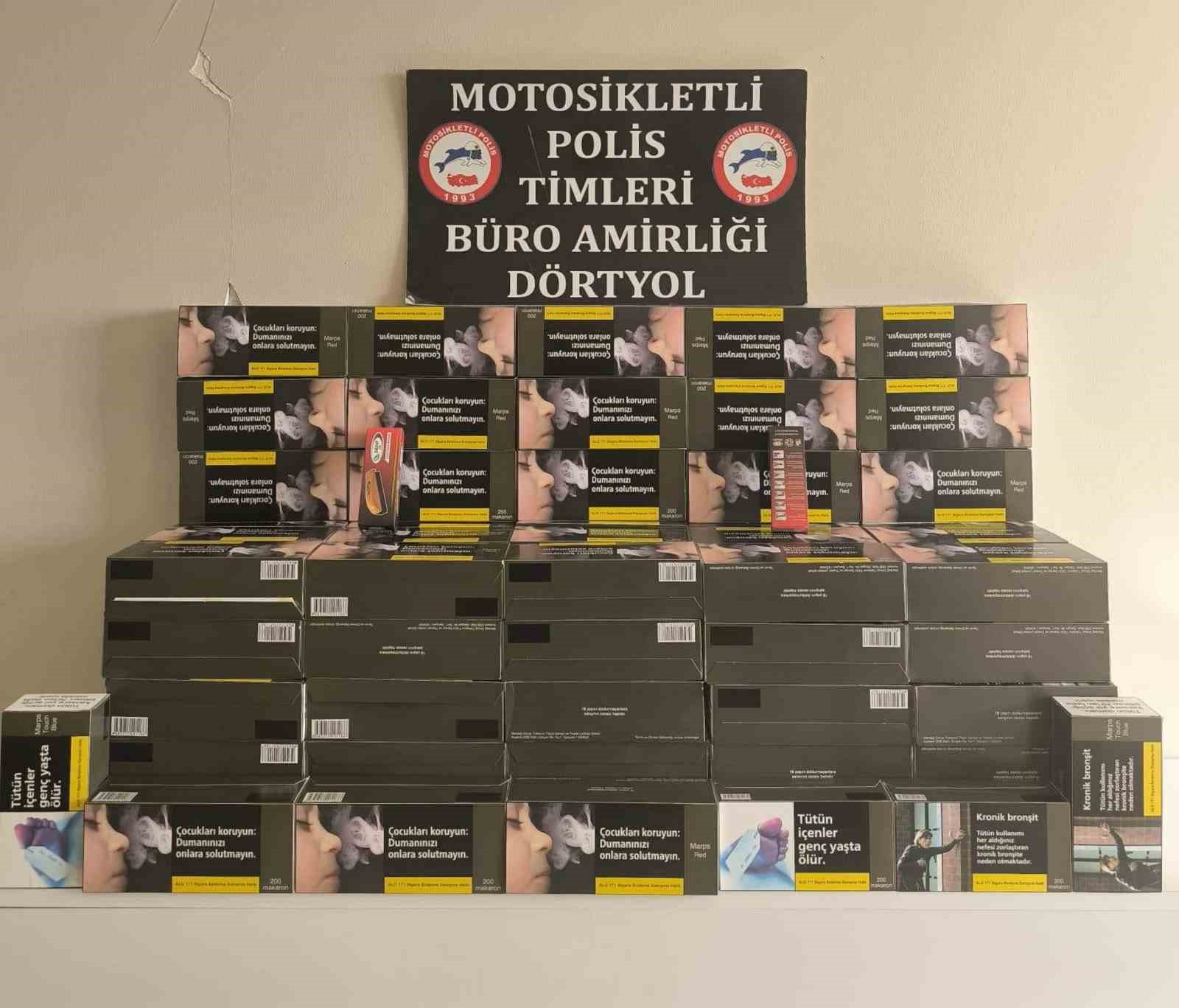 Dörtyol’da kaçak makaron operasyonu