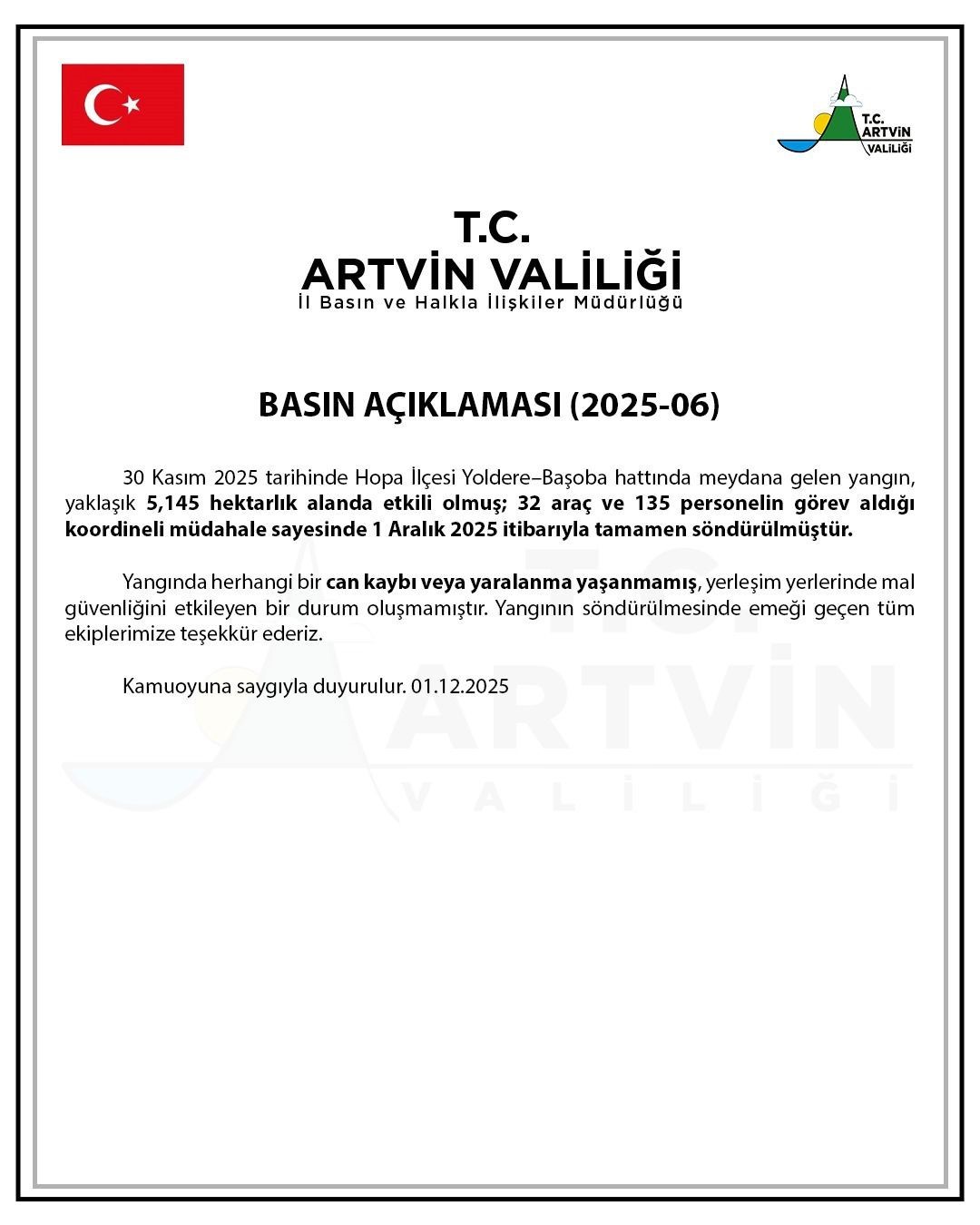 Artvin Valiliği: 