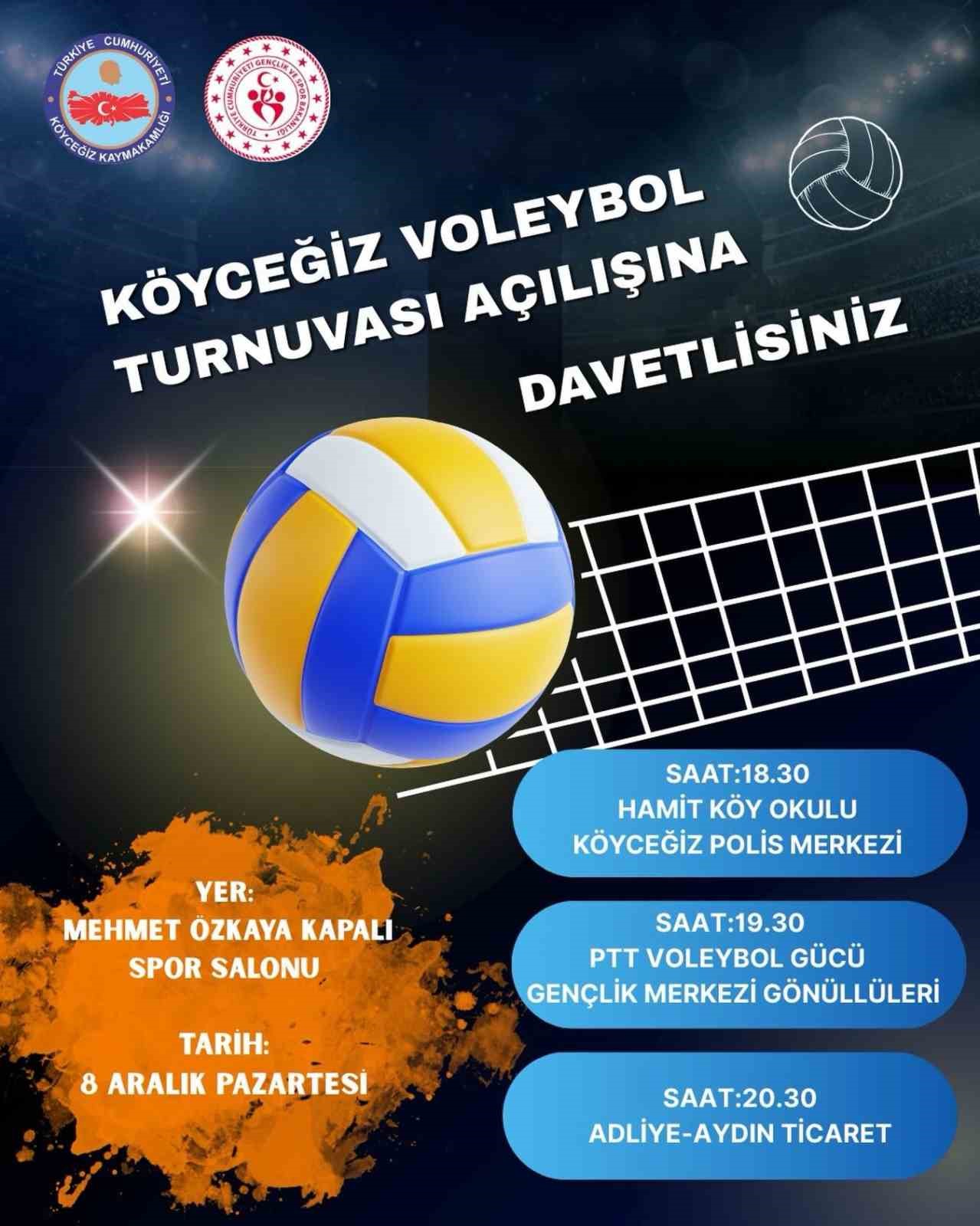 Köyceğiz’de ödüllü Voleybol Turnuvası düzenlendi