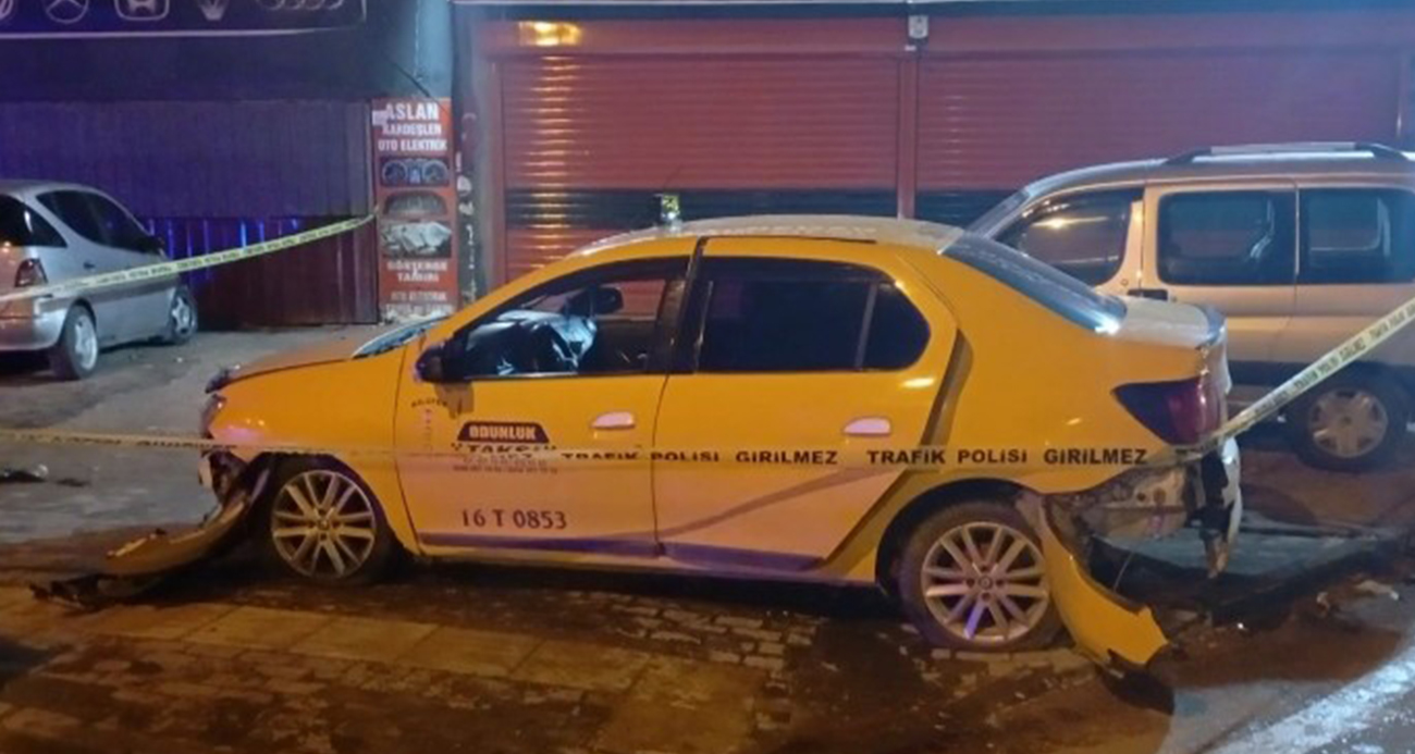 Bursa’da gasp edilen ticari taksi yarım saatlik kovalamacayla durduruldu