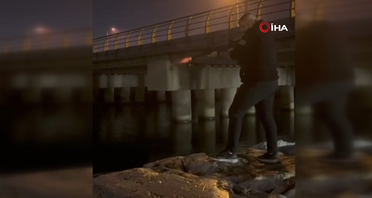 Büyükçekmece’de denize ateş edip 
