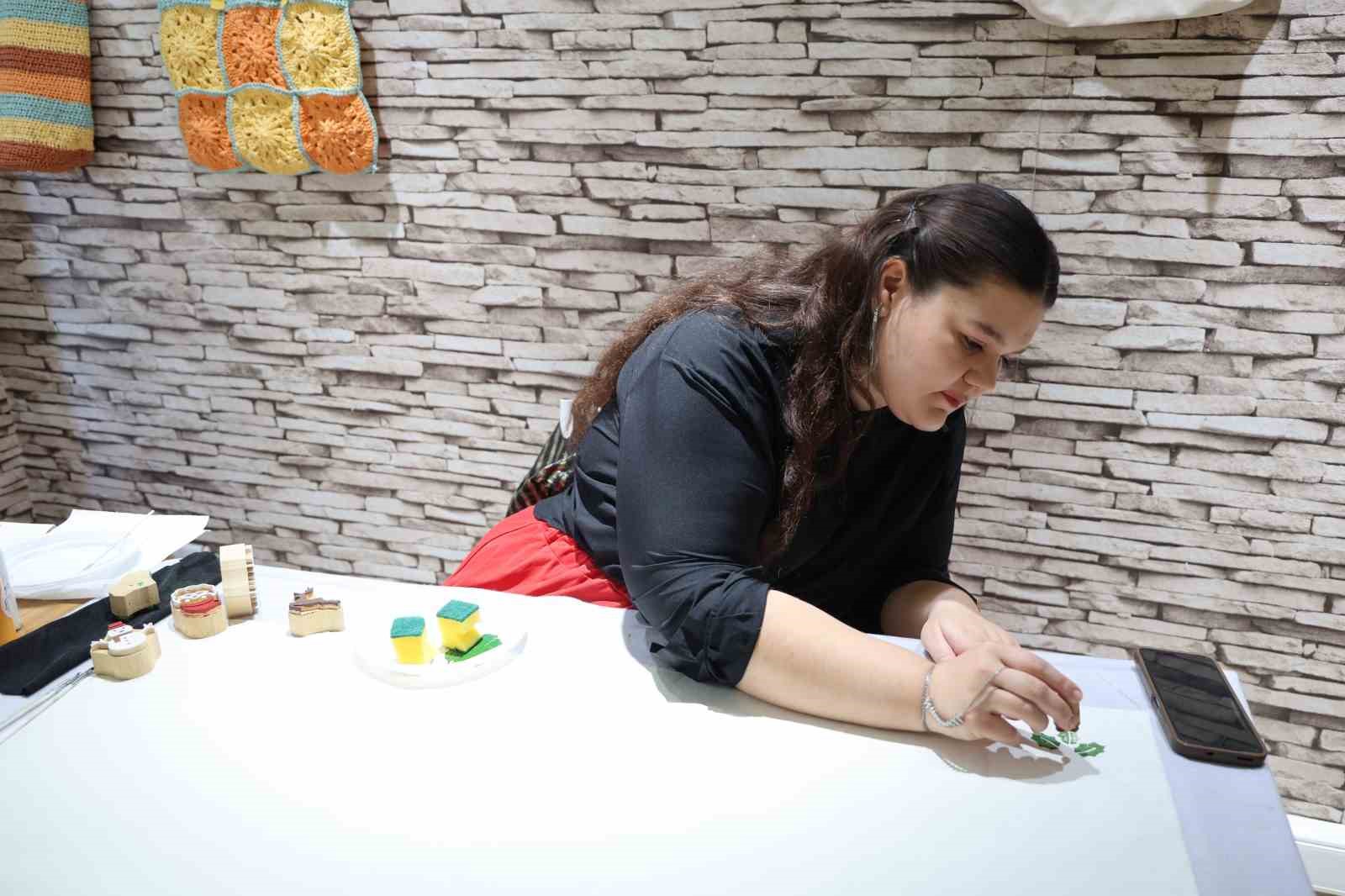 Kadınların hobisi  aile destek merkezinde ekonomik gelire dönüştü