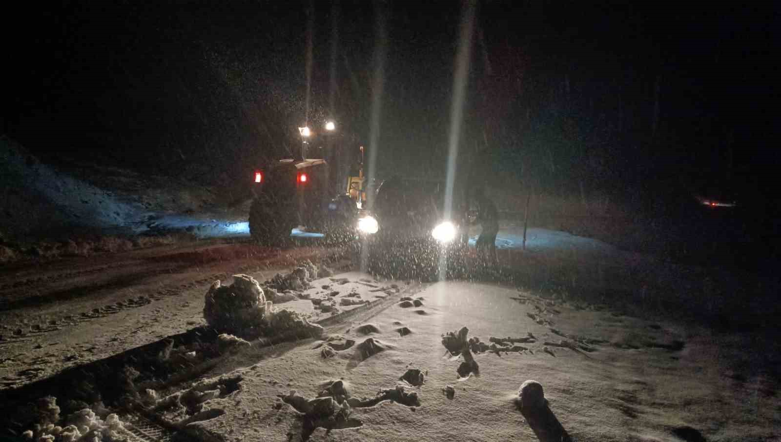Muş’ta yoğun kar yağışı: Hasköy-Mutki yolu ulaşıma kapandı