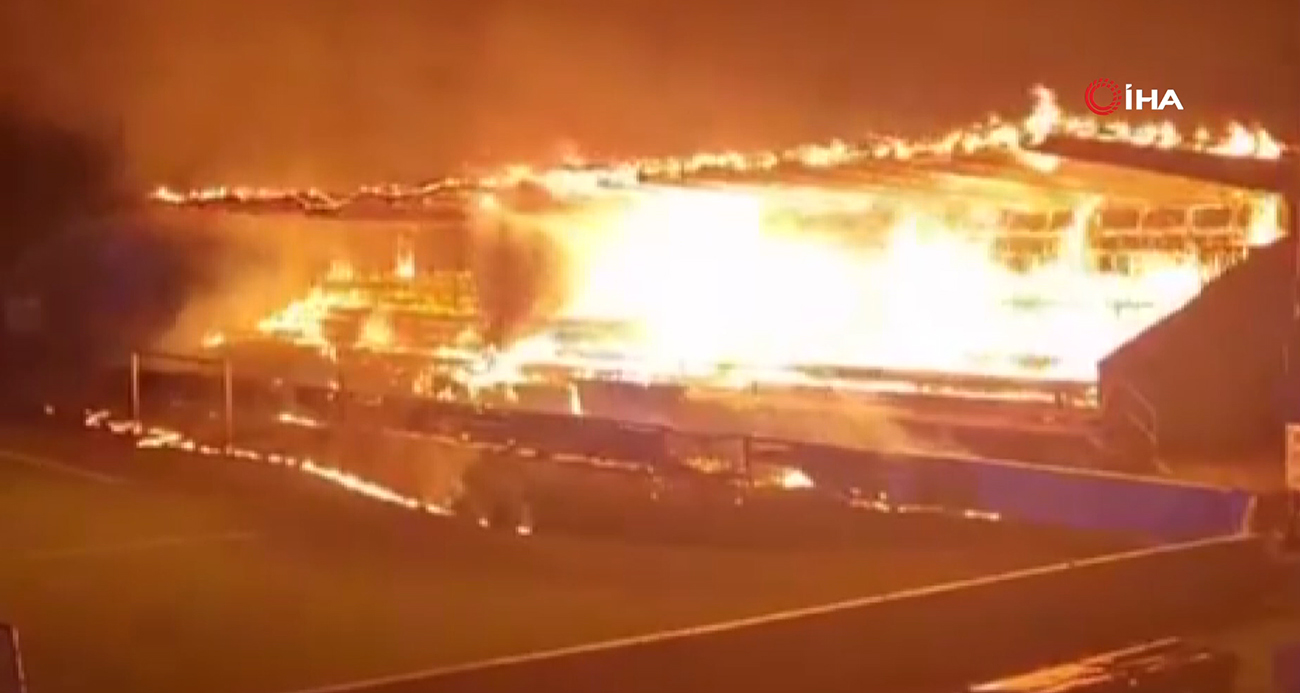 Finlandiya'da küme düşen takımın 3 küçük taraftarı, stadyumu ateşe verdi