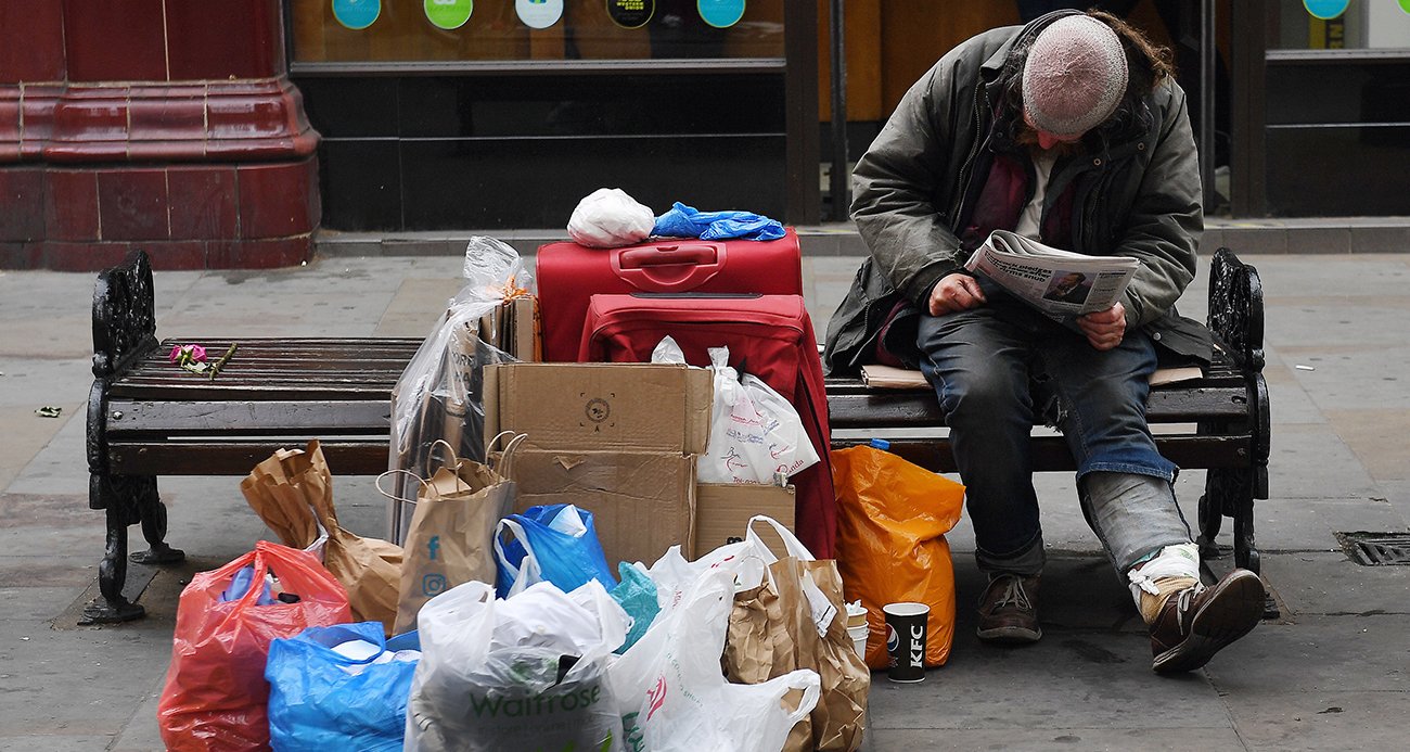 İngiltere’de 380 binden fazla kişi evsiz