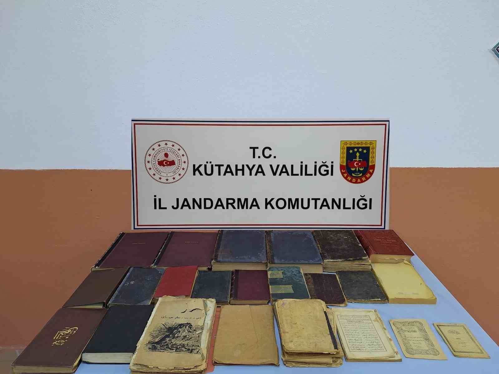 Kütahya’da jandarmadan tarihi eser operasyonu