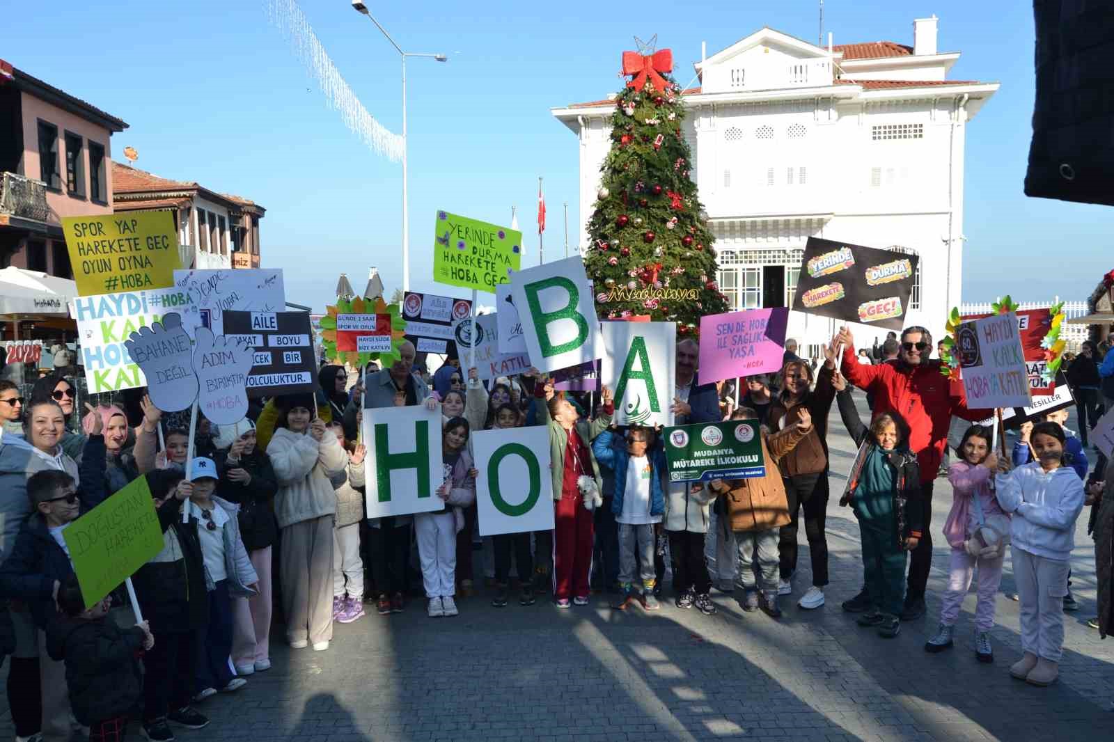 Bursa’nın Mudanya ilçesinde H.O.B.A. projesi kapsamında anlamlı yürüyüş