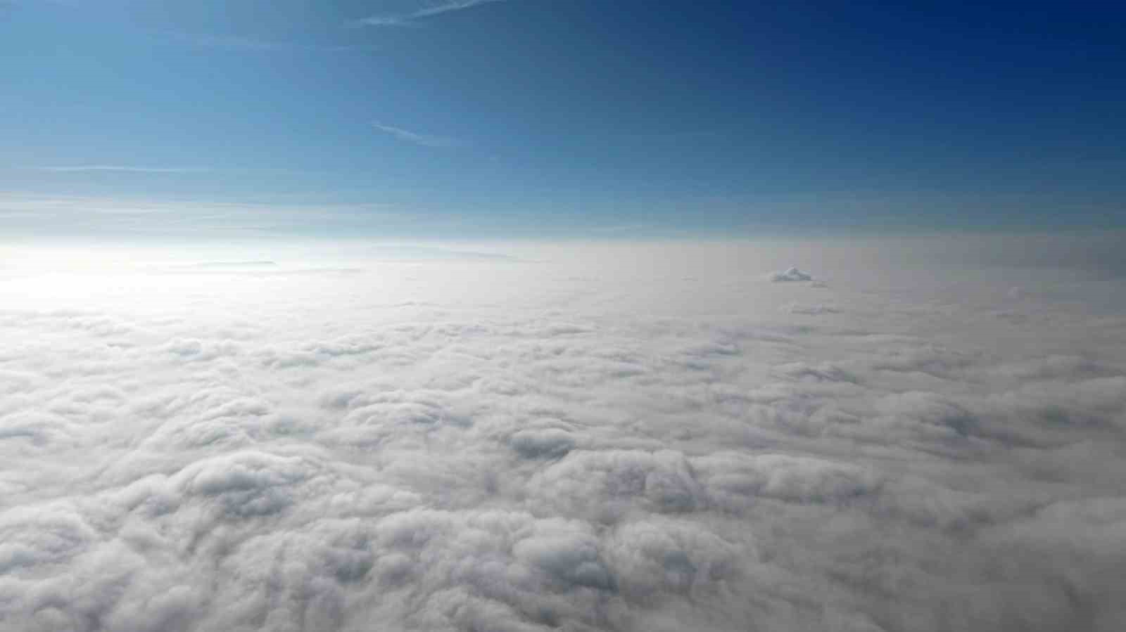 Kırıkkale sisle kaplandı, manzara dronla görüntülendi