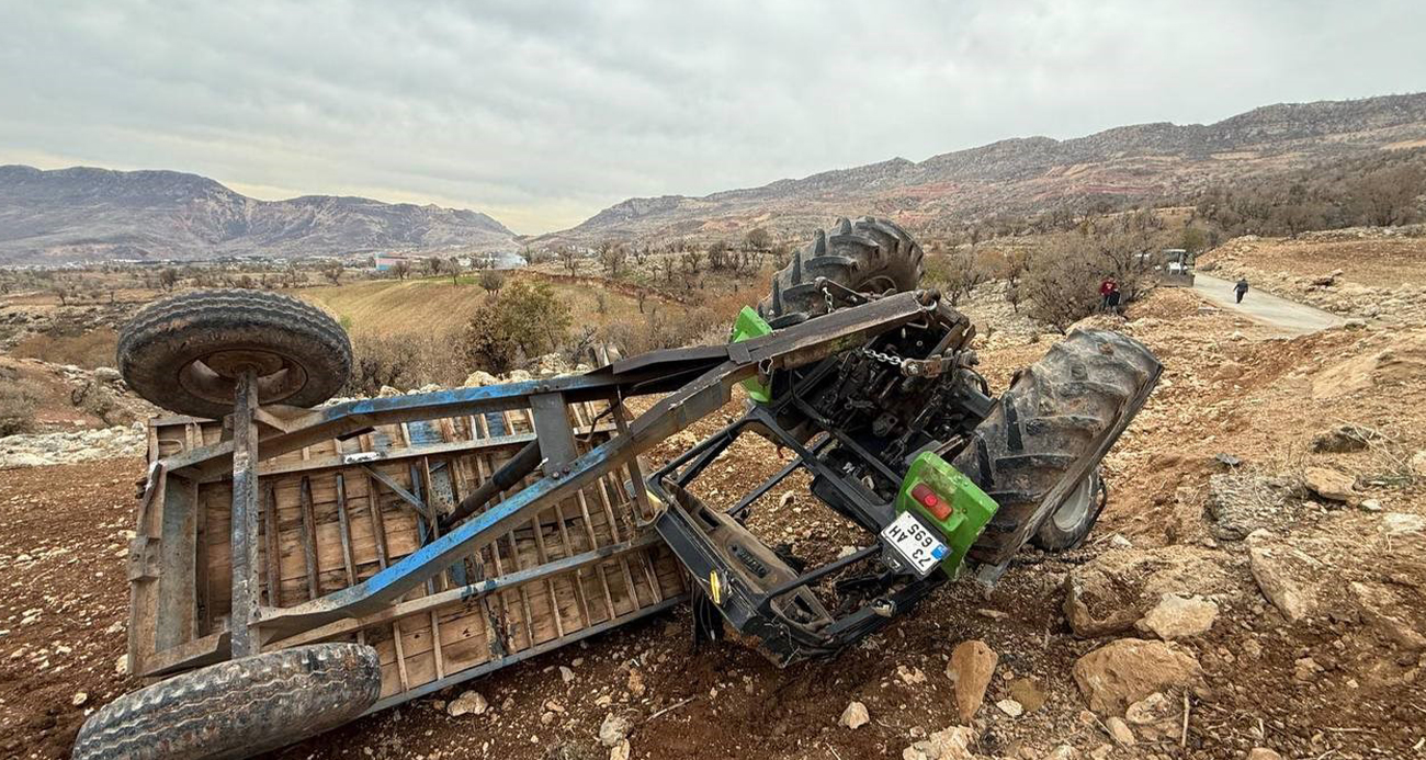 Gabar Dağı’nda traktör devrildi: 13 işçi yaralandı