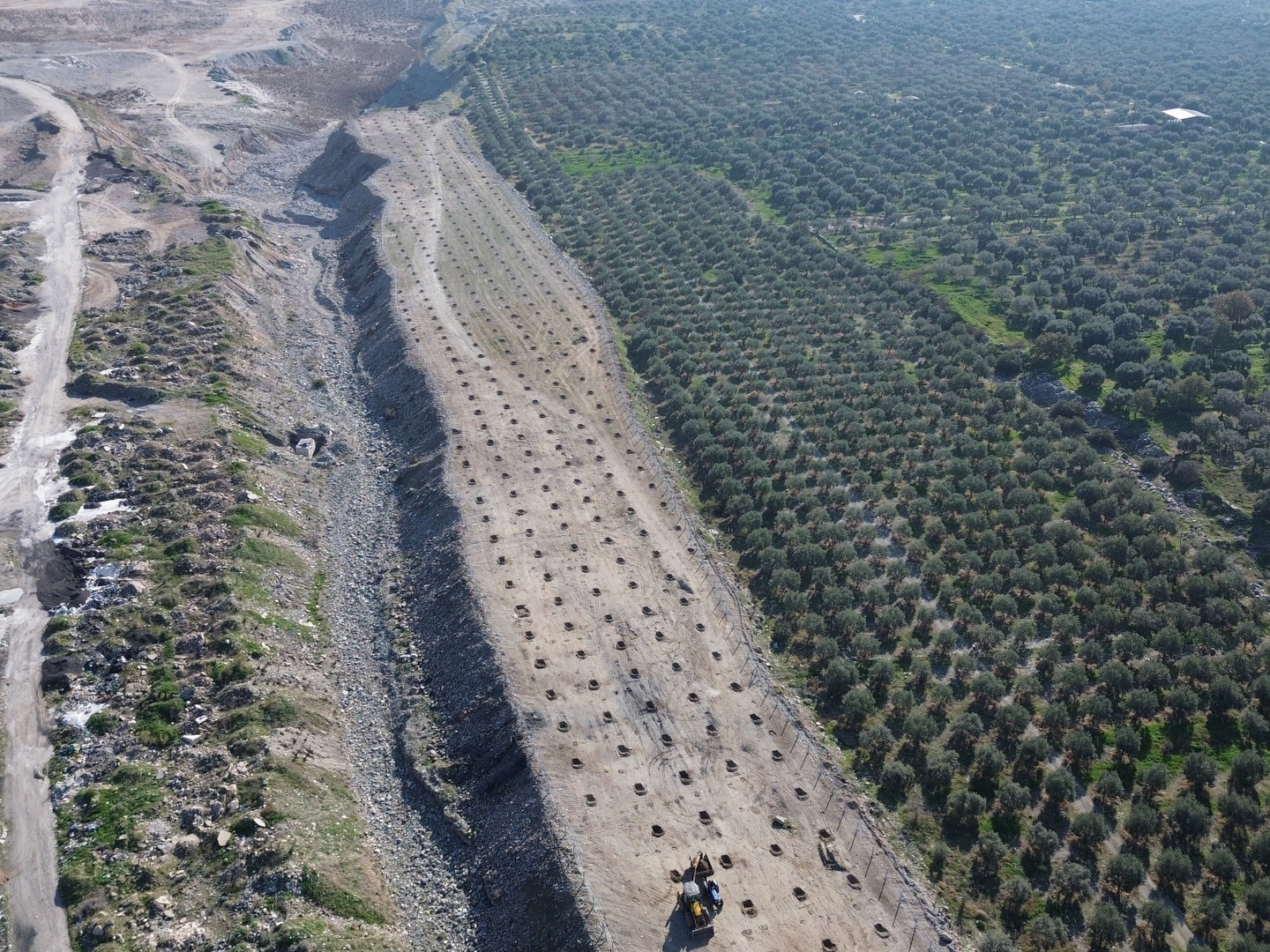 Buharkent’te İlek Bahçesi Projesi’nde altyapı çalışmaları sürüyor