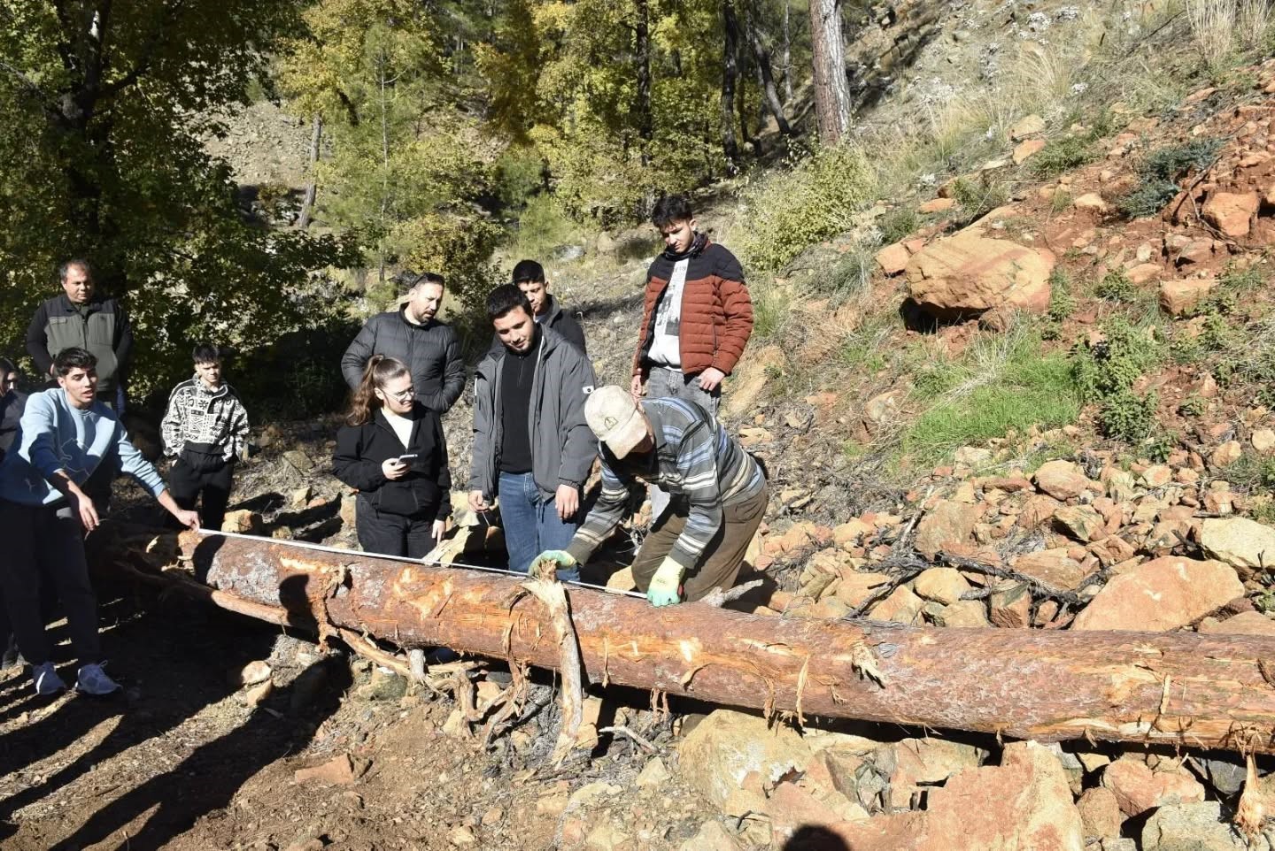Köyceğiz’de Ormancılık Yüksek Okulu öğrencileri saha uygulamalarına katıldı
