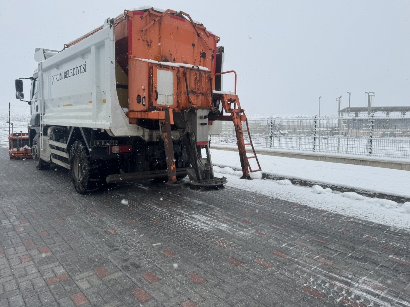 Çorum Belediyesi karla mücadeleye hazır