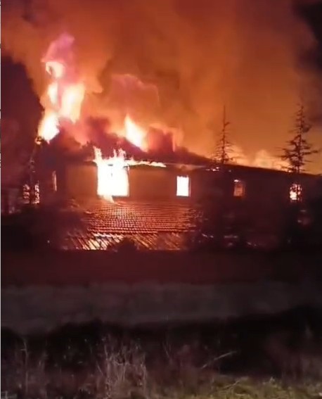 Turhal’da çıkan yangında bir kadın hayatını kaybetti