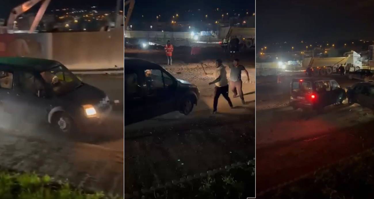 Öfkelenen sürücü ortalığı birbirine kattı