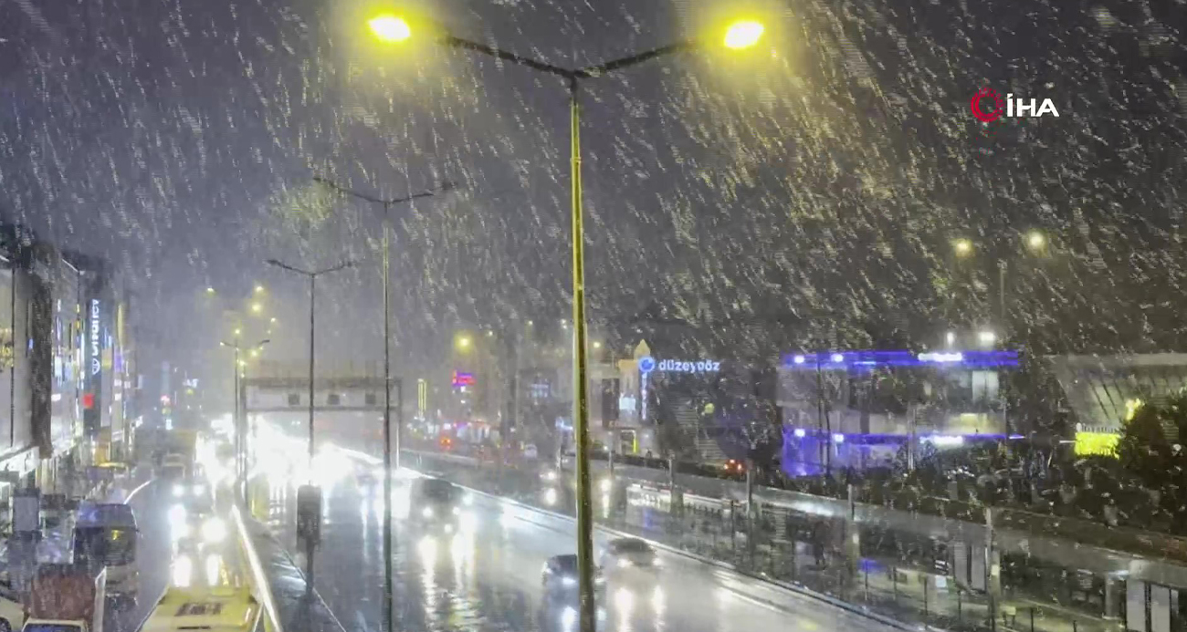 İstanbul’da kar yağışı başladı