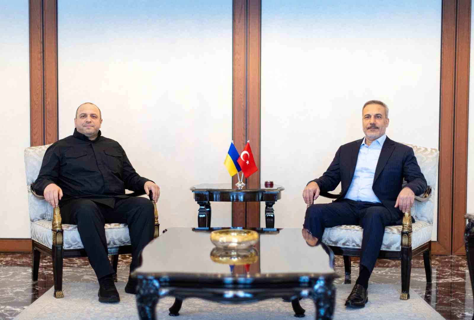 Dışişleri Bakanı Fidan, Ukrayna Milli Güvenlik ve Savunma Konseyi Sekreteri Umerov ile görüştü