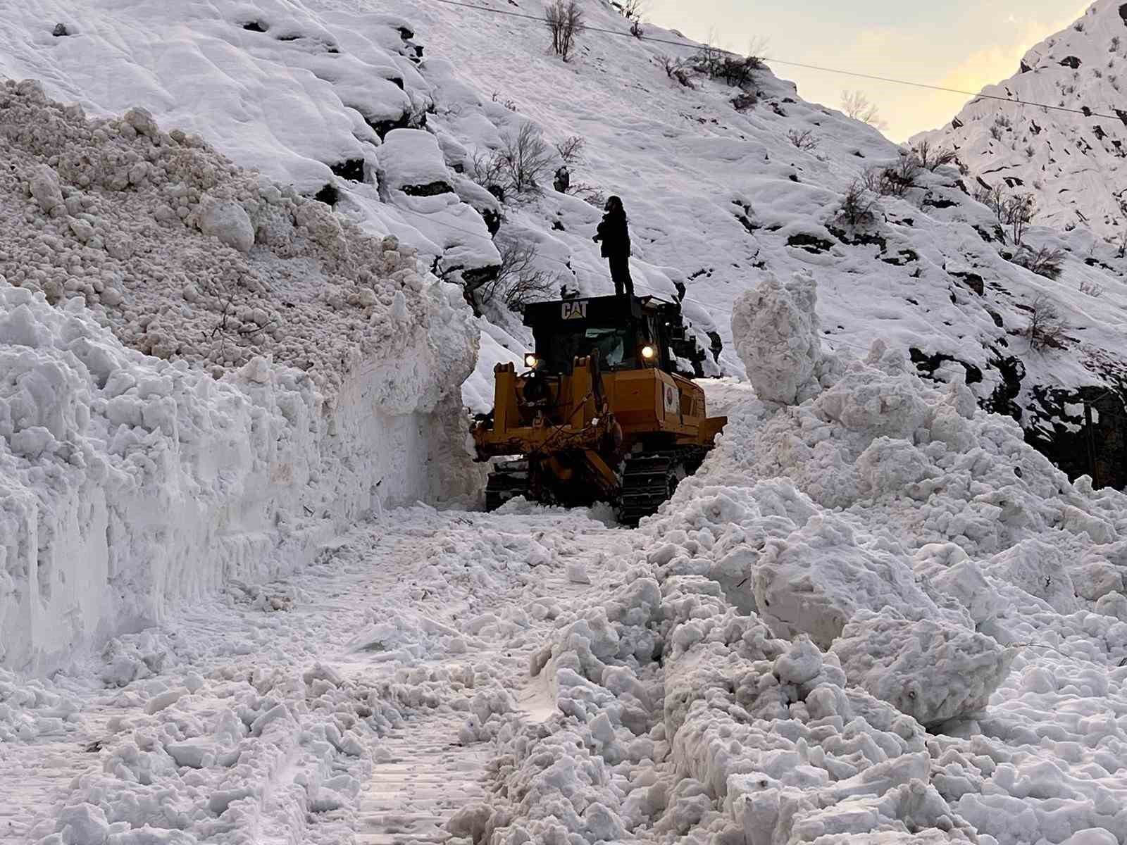 Şırnak’ta çığ nedeniyle kapanan yol ulaşıma açıldı