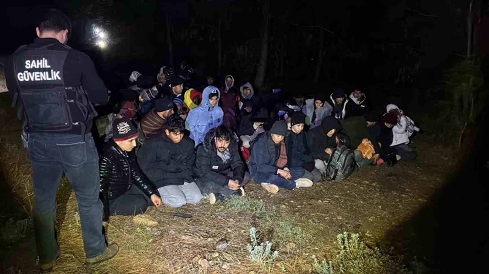 Fethiye’de 24’ü çocuk 58 düzensiz göçmen yakalandı