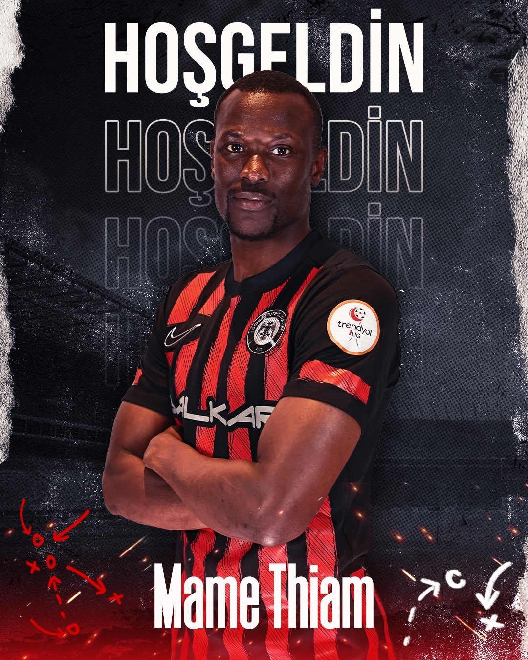 Çorum FK, Eyüpspor ile yollarını ayıran Mame Thiam’ı renklerine bağladı