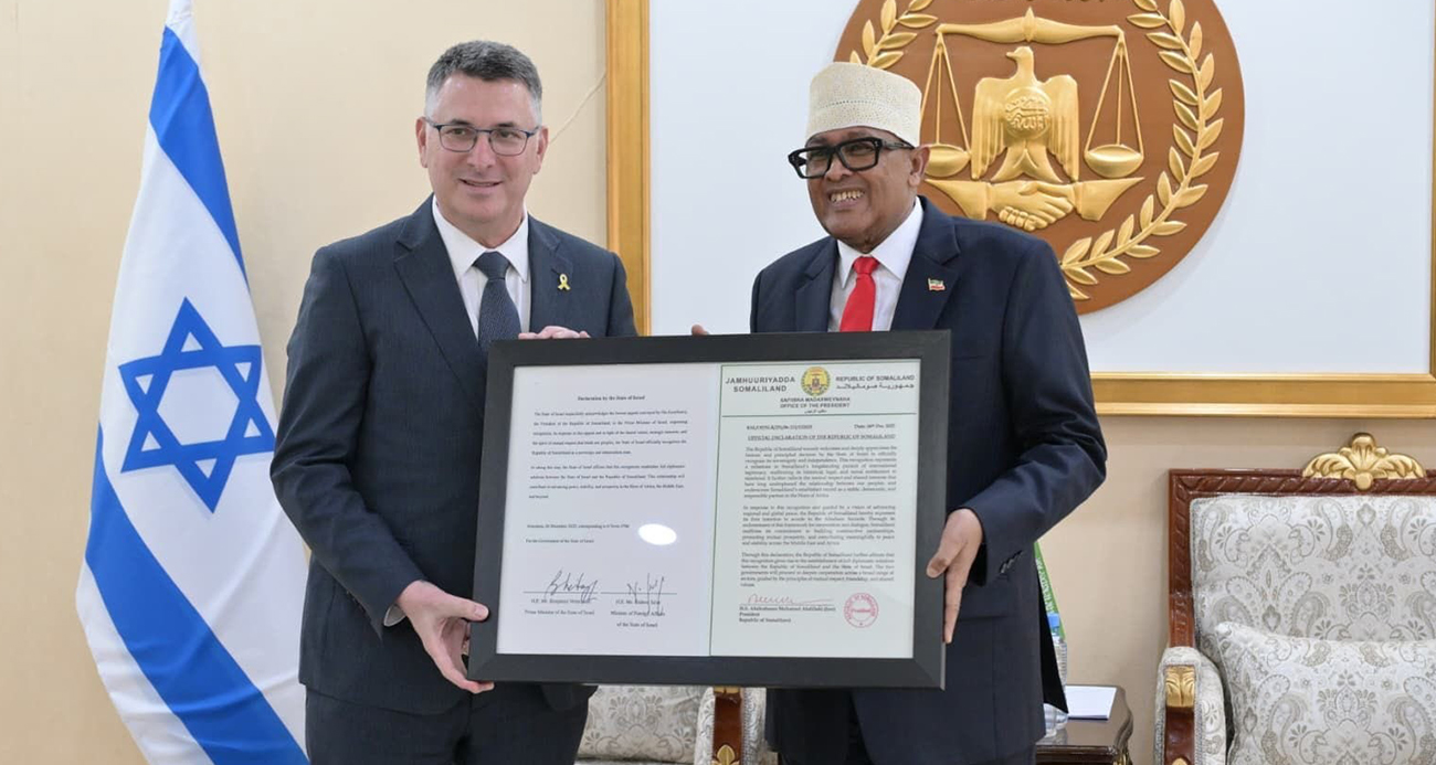 İsrail Dışişleri Bakanı Saar'dan Somaliland'a ziyaret