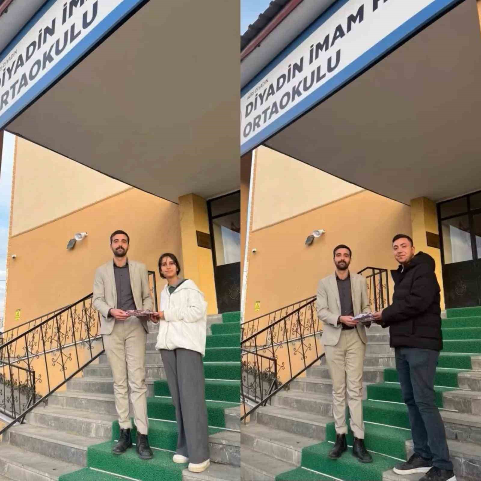 Diyadin’de örnek davranış ödülle taçlandırıldı