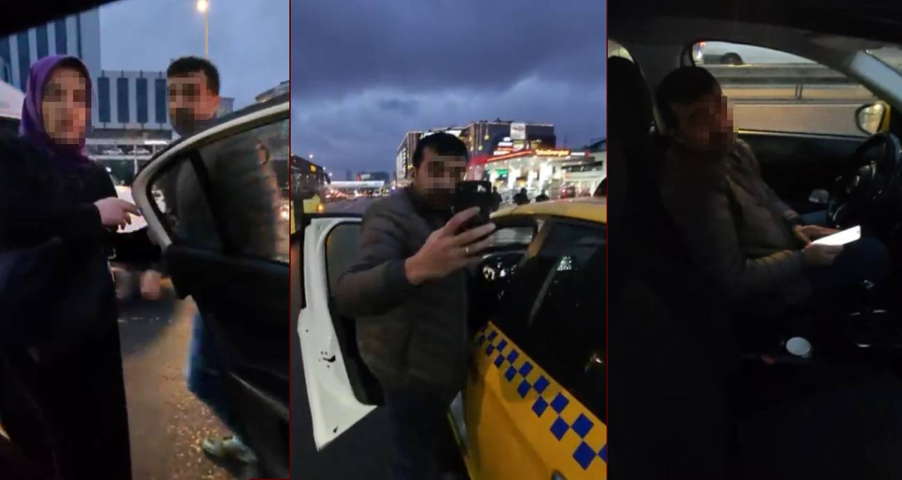 Taksici trafiği yoğun buldu, aldığı yolcuyu tekrar indirdi