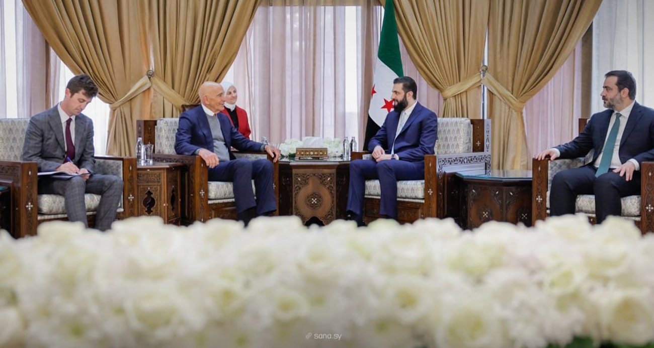 Suriye Devlet Başkanı eş-Şara, ABD’nin Suriye Özel Temsilcisi Barrack’ı kabul etti