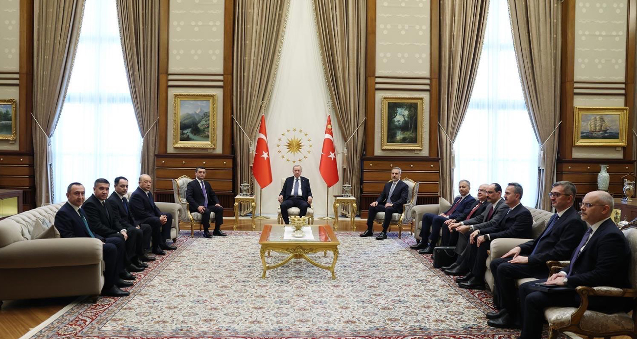Cumhurbaşkanı Erdoğan, Özbekistan heyetini kabul etti