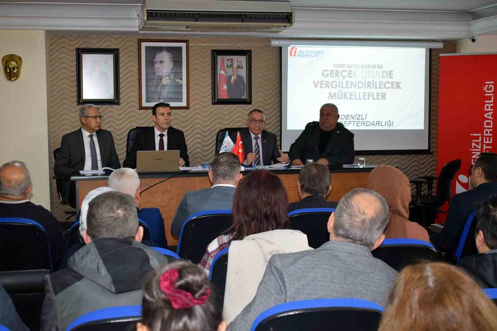 Denizli’de basit usulden gerçek usule geçiş esnafa anlatıldı