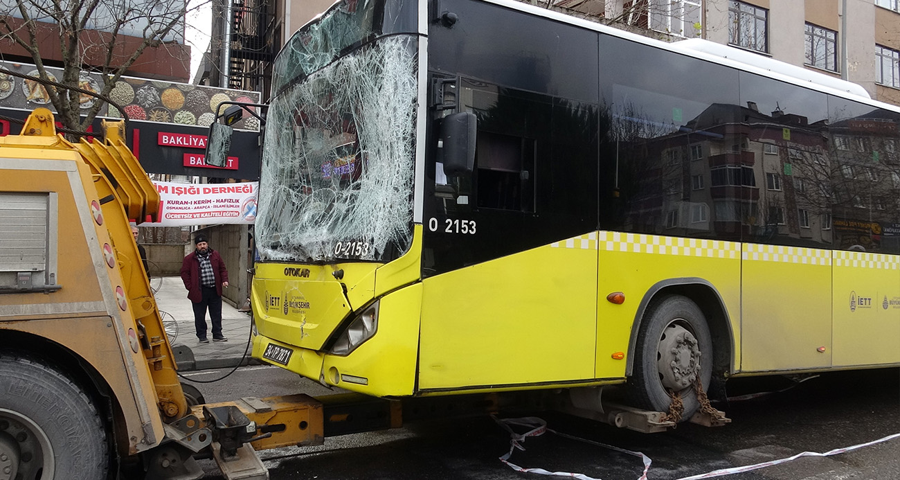 Sancaktepe’de İETT otobüsleri zincirleme kazaya karıştı: 3 kişi yaralandı