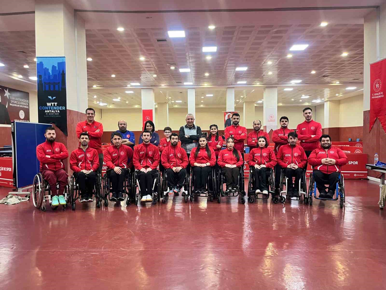 Paralimpik Masa Tenisi Milli Takımı Antalya’da kampa girdi