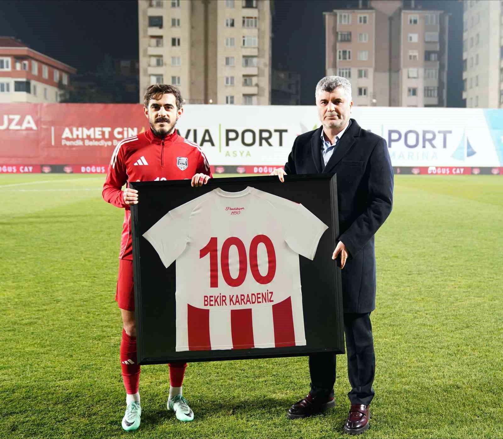 Bekir Karadeniz, Pendikspor’da 100. maçına çıktı