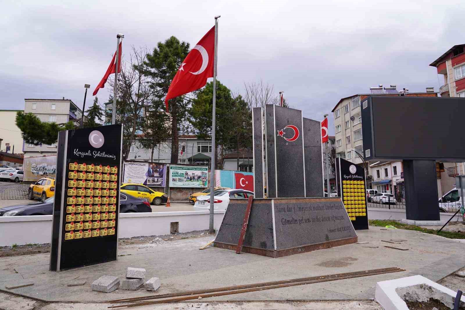 Korgan’da meydan projesi devam ediyor