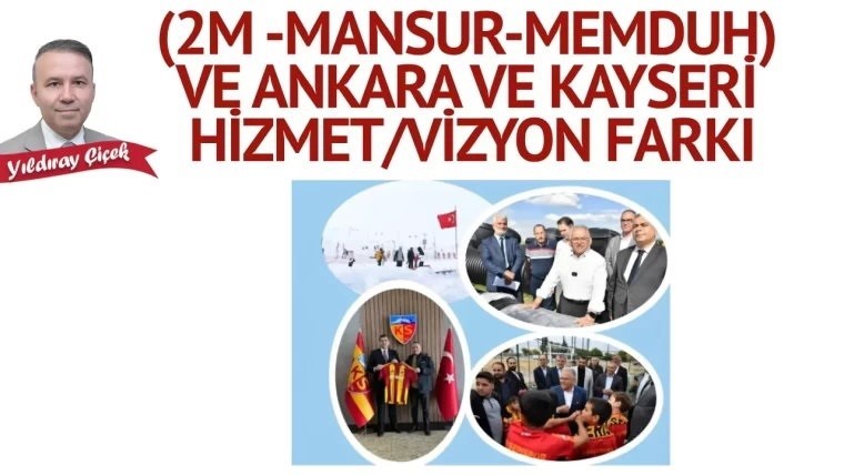 MHP Genel Başkan Danışmanı Çiçek’ Ten ‘Ankara -Kayseri’ kıyası
