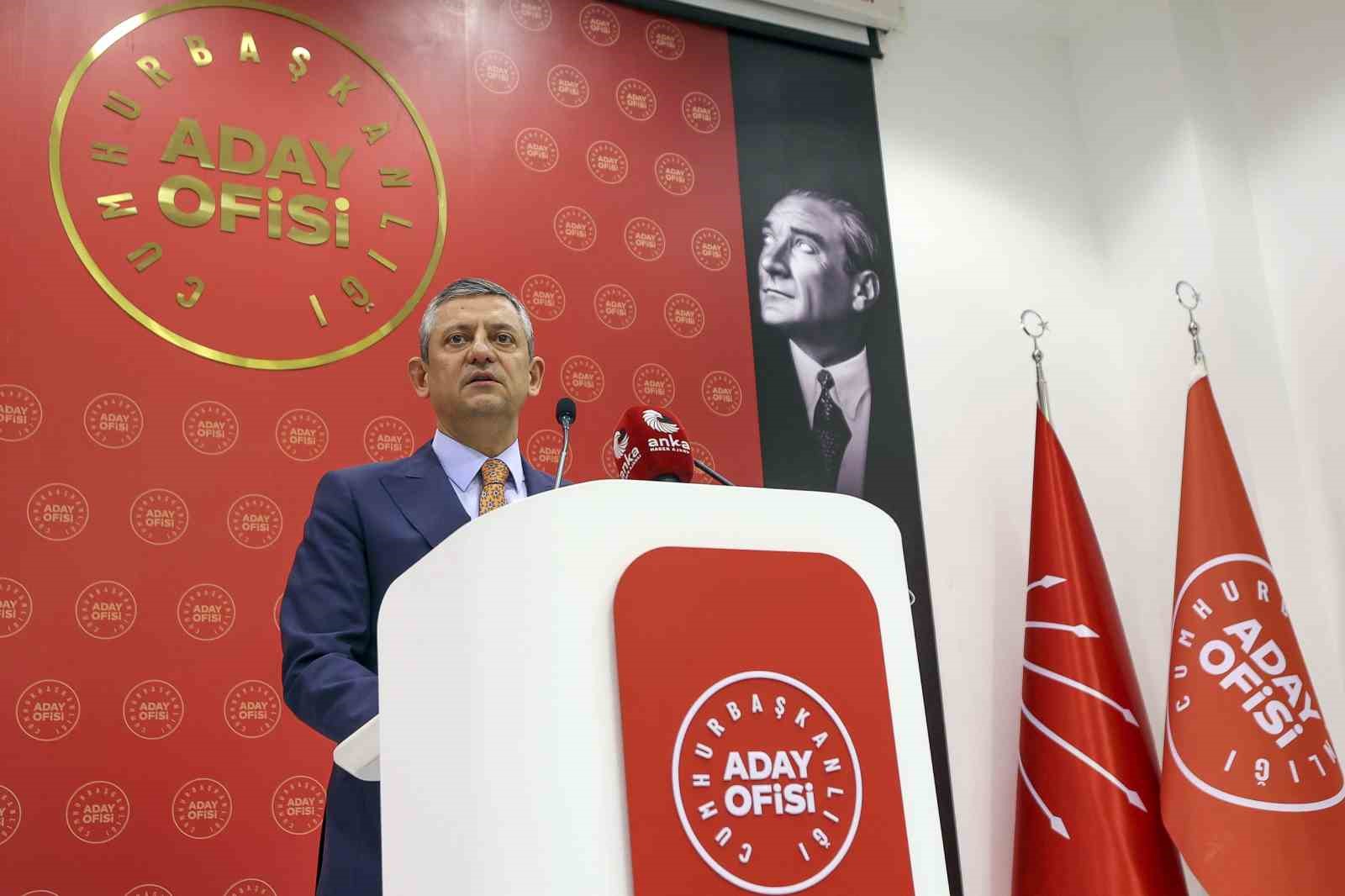 CHP Genel Başkanı Özel: 