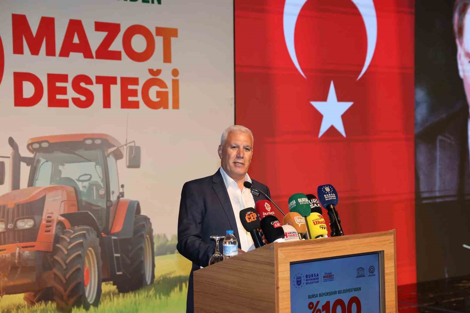 Bursa Büyükşehir mazot desteğini 5 bin liraya yükseltti