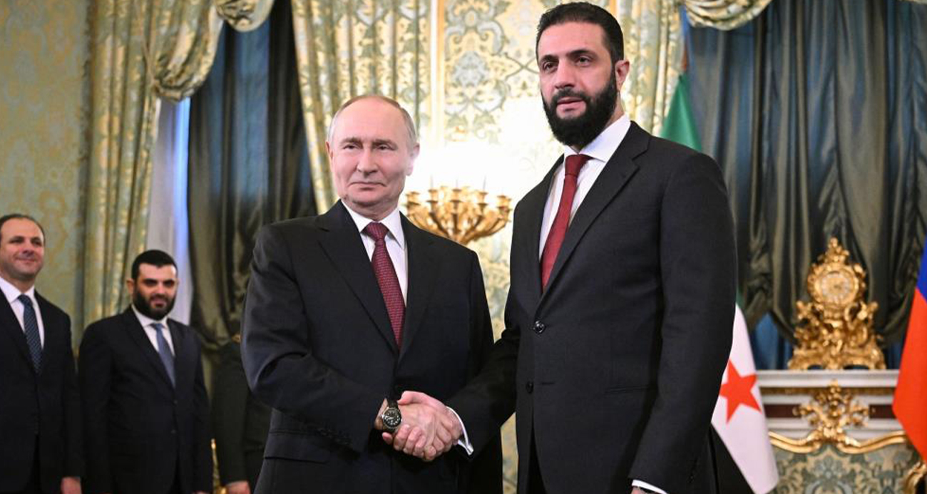 Putin yarın Suriye Devlet Başkanı eş-Şara ile görüşecek