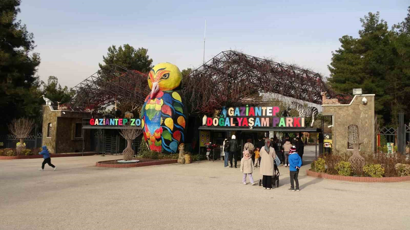 Gaziantep Doğal Yaşam Parkı’nda yarıyıl tatili yoğunluğu