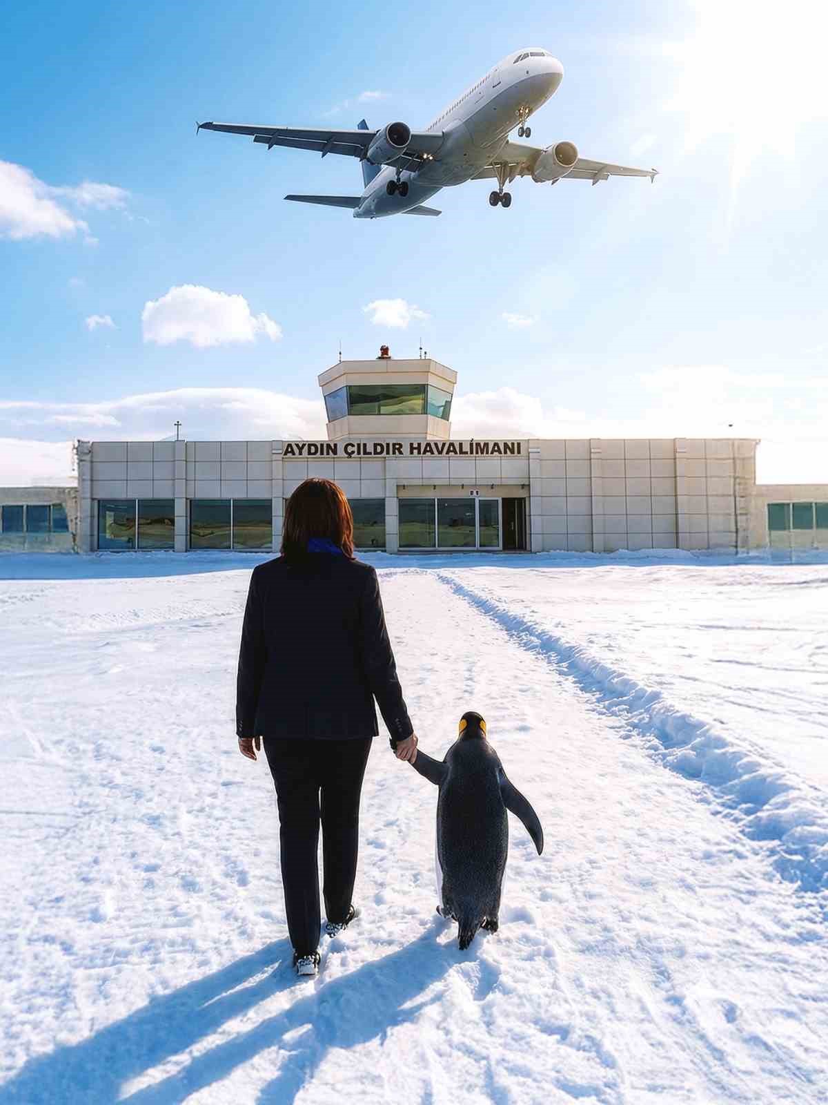 Çerçioğlu’nun Çıldır Havalimanı paylaşımı ilgi odağı oldu