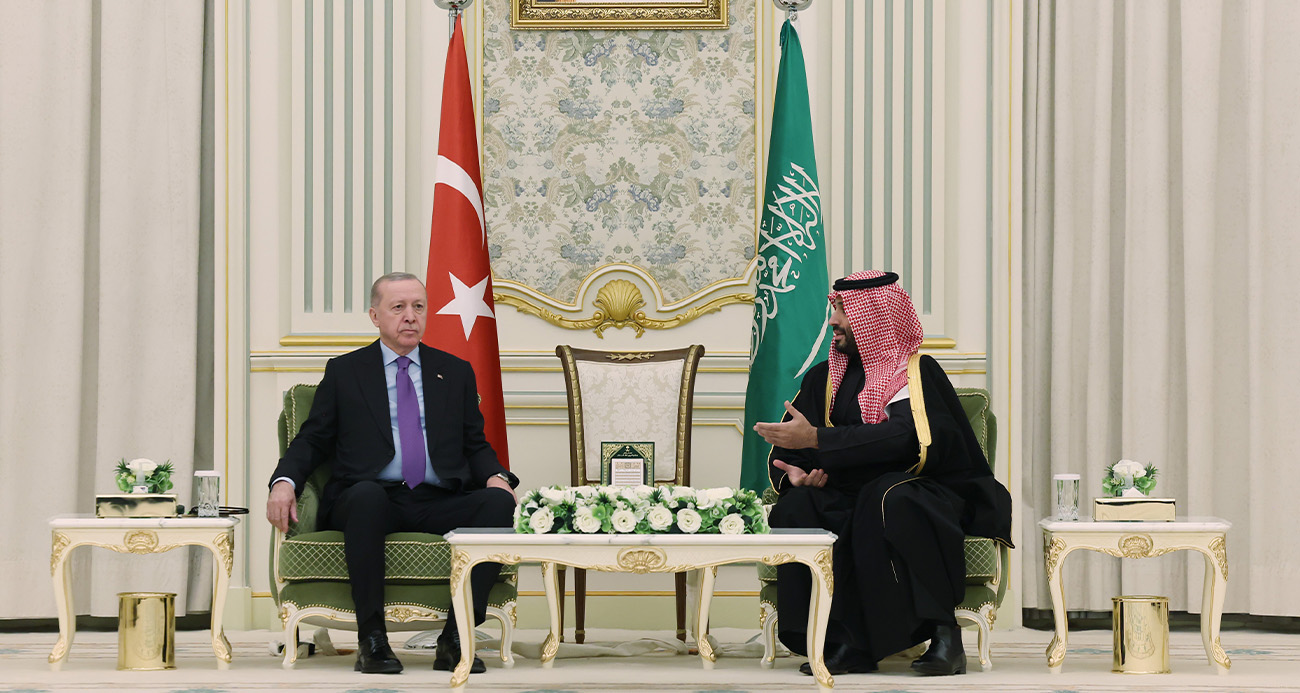 Cumhurbaşkanı Erdoğan ile Suudi Arabistan Veliaht Prensi Selman Suriye, Gazze ve Yemen’i ele aldı