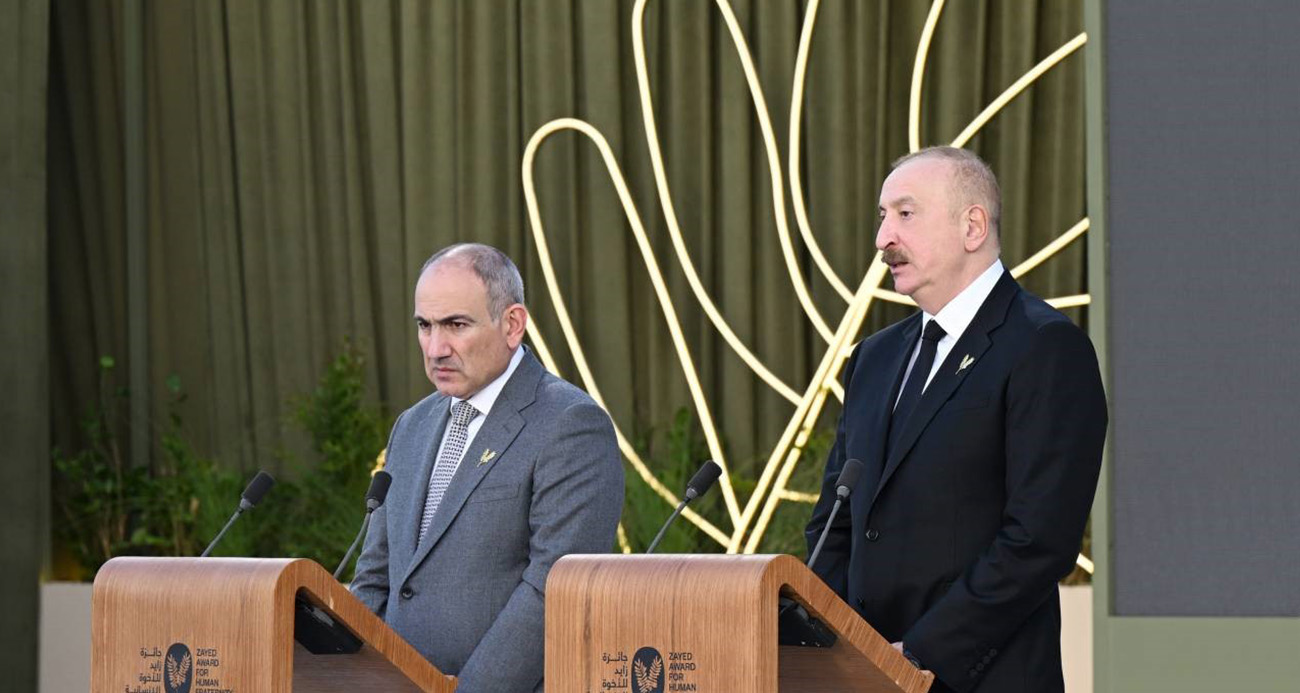 Aliyev ve Paşinyan’a Abu Dabi’de 