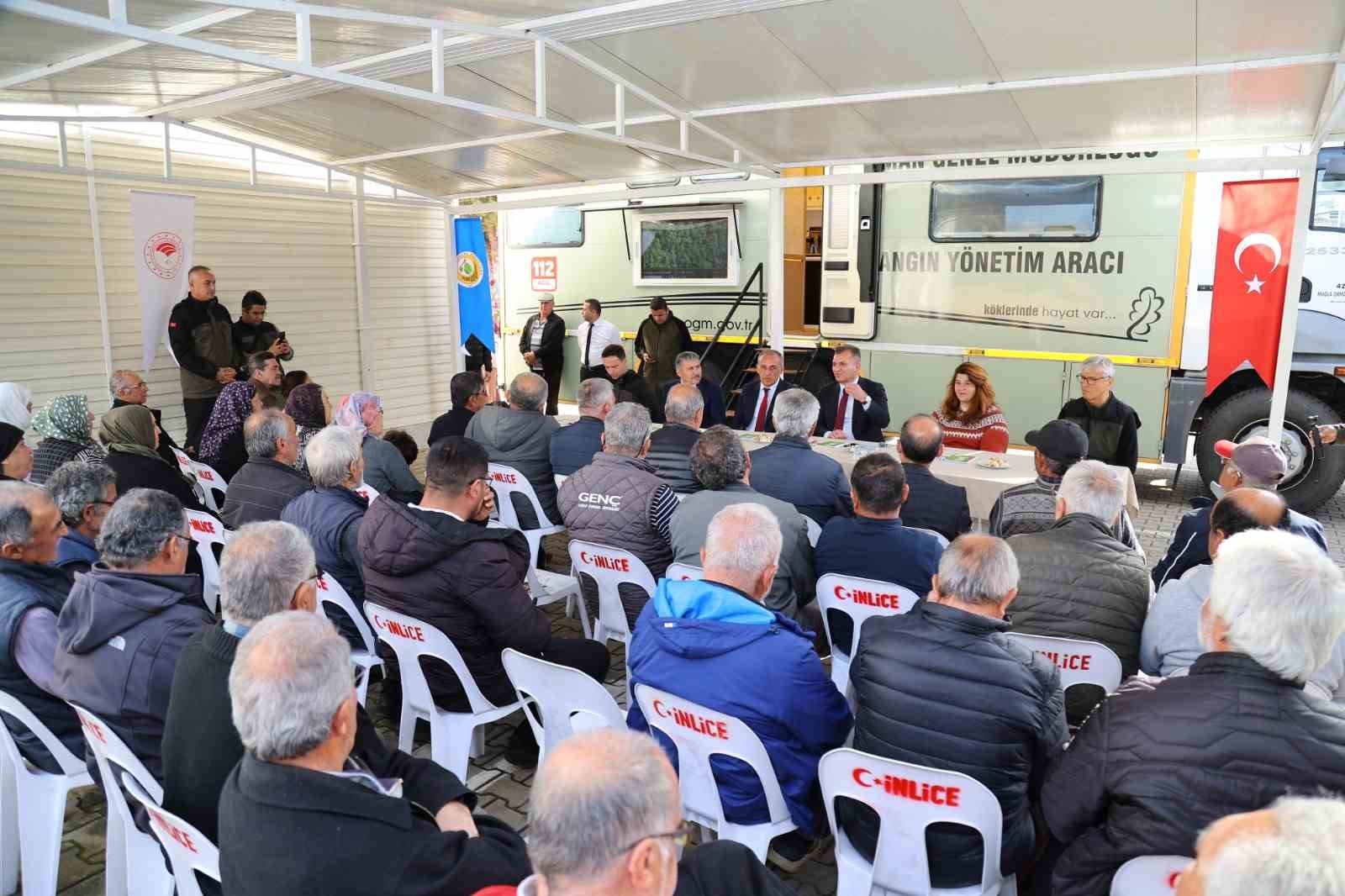 Orman yangınlarına karşı köylerde seferberlik