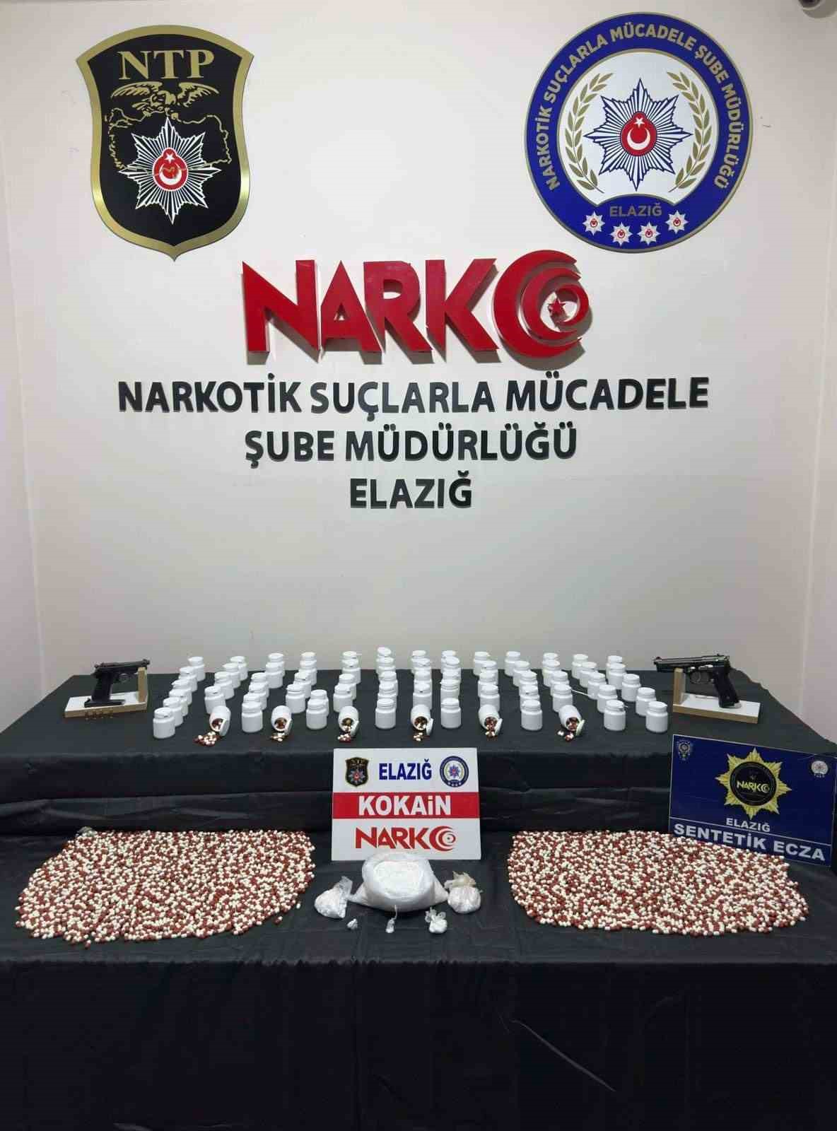 Elazığ’da 802 gram kokain ele geçirildi: 1 şahıs tutuklandı