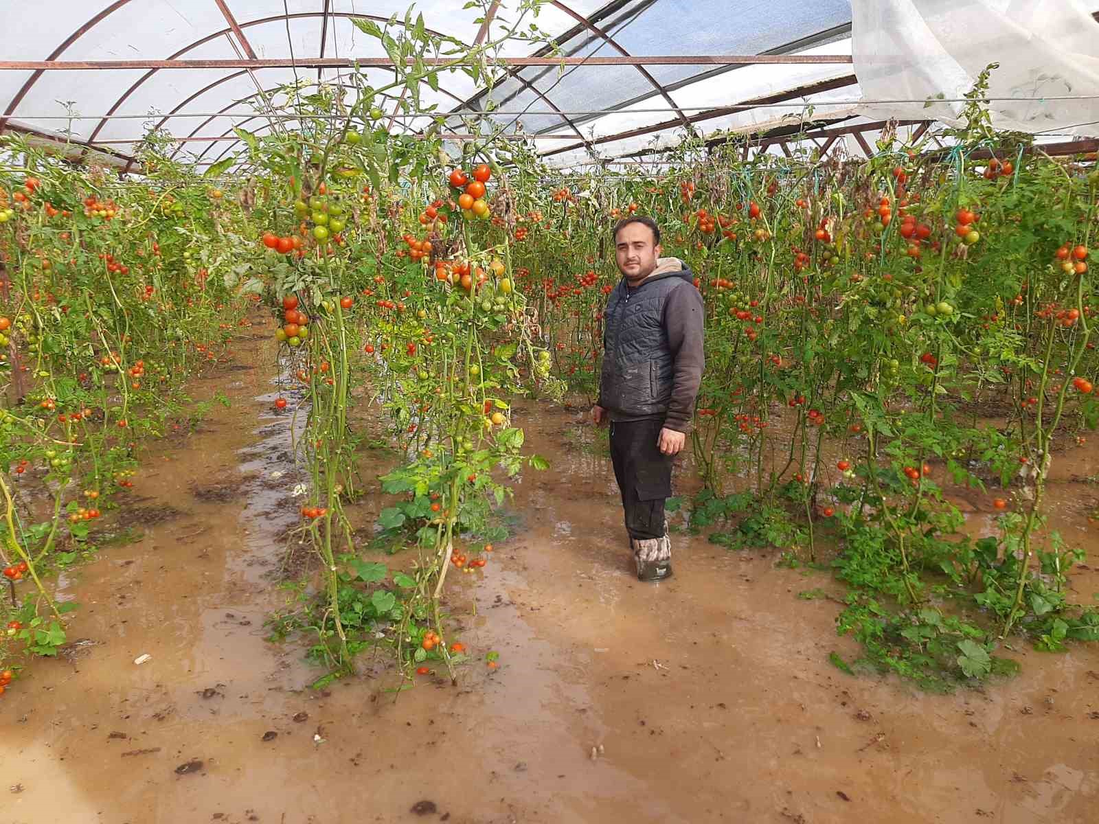 Kumluca’da hortum seraları parçaladı